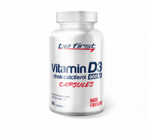 BE FIRST Витамин D3 Vitamin D3 600 IU 60капс.