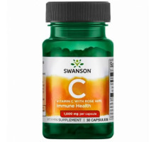 SWANSON Vitamin C W/ Rose hips 1000mg 30капс