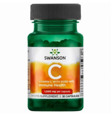 SWANSON Vitamin C W/ Rose hips 1000mg 30капс
