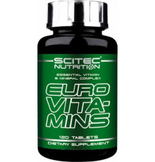 SCITEC NUTR.Euro vitamins Витамино-минеральный комплекс 120таб
