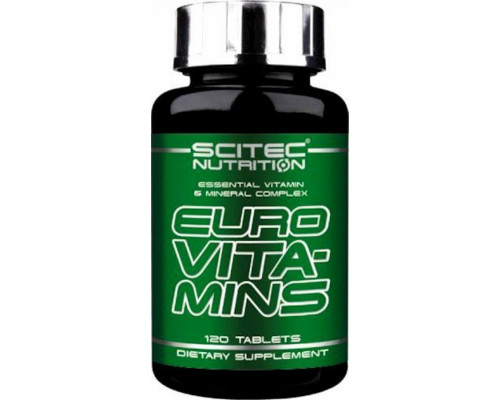 SCITEC NUTR.Euro vitamins Витамино-минеральный комплекс 120таб