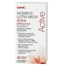 GNC Усиленный витаминный комплекс Womens Ultra Mega Active 60таб.