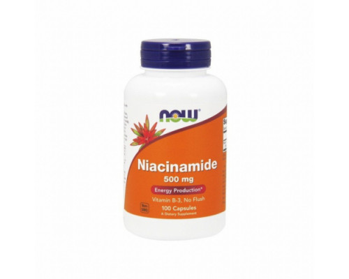 NOW Витамин B3 Niacinamide 500mg 100капс.