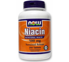 NOW Витамин B3 Niacin Flush-Free 250mg 90капс.