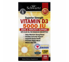 BIO SCHWARTZ Витамин D высокоактивный Vitamin D3 5000IU 360капс