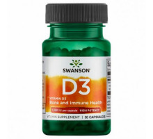 SWANSON D3 Витамин D3 1000 IU 30капс.